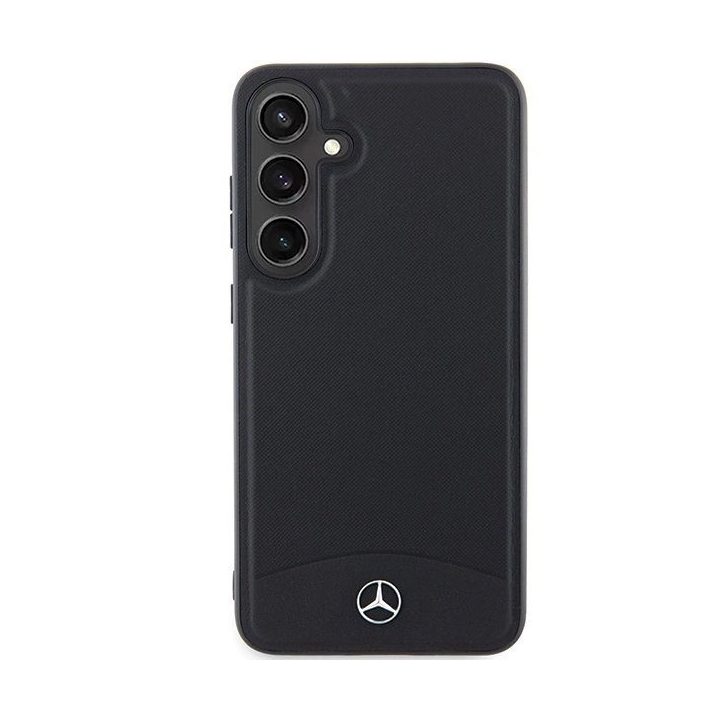 Mercedes odinis tekstūruotas ir paprastas MagSafe dėklas Samsung Galaxy S24+ - juodas