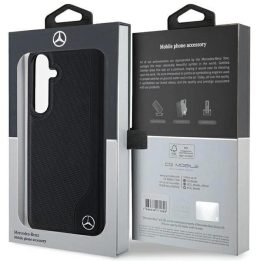 Mercedes odinis MagSafe dėklas su įspausta linija, skirtas Samsung Galaxy S24+ - juodas
