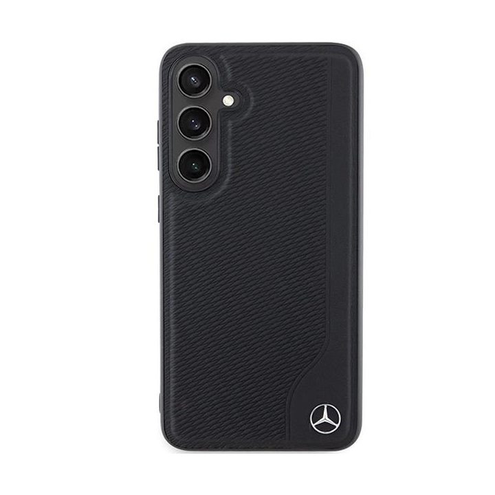 Mercedes odinis MagSafe dėklas su įspausta linija, skirtas Samsung Galaxy S24+ - juodas