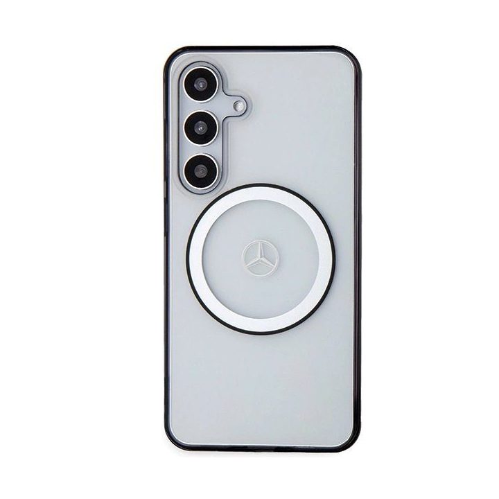 Mercedes spausdintas logotipas MagSafe dėklas Samsung Galaxy S24 - skaidrus