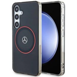 Mercedes dvisluoksnis W Red MagSafe dėklas Samsung Galaxy S24 - juodas