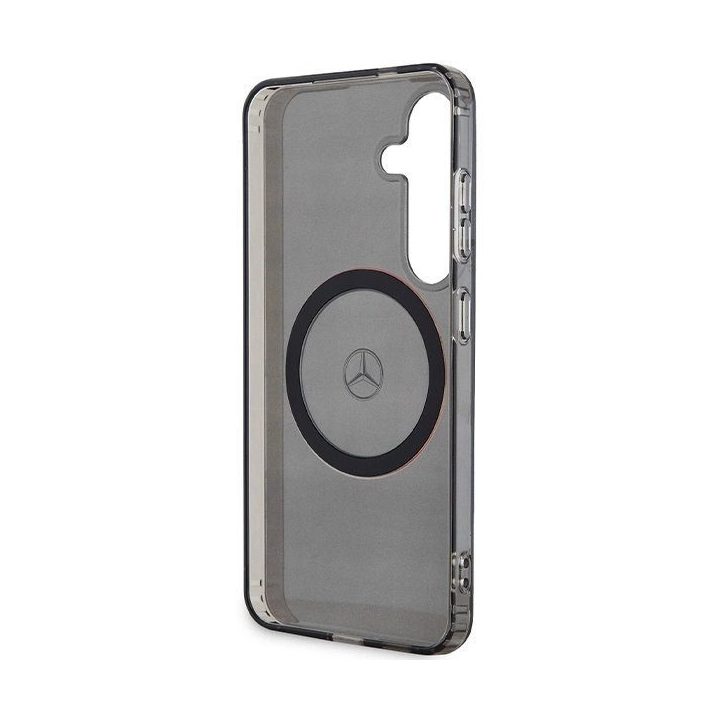 Mercedes dvisluoksnis W Red MagSafe dėklas Samsung Galaxy S24 - juodas