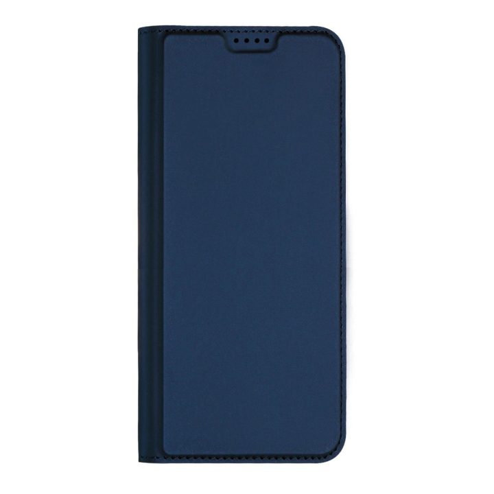 Samsung Galaxy A14 4G / 5G dangtelis su atverčiama kortele, piniginės stovas mėlynas