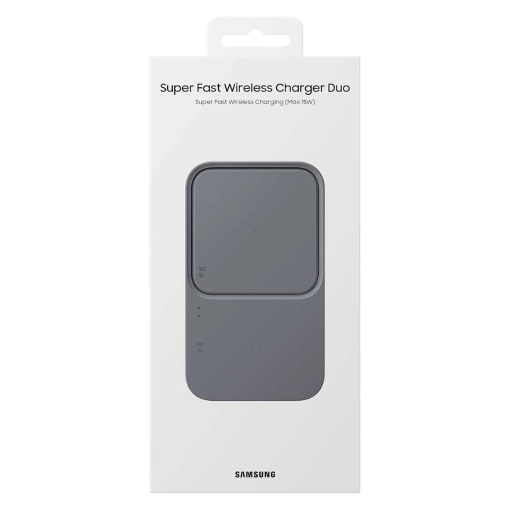Samsung Duo EP-P5400TBEGEU 15 W indukcinis įkroviklis su tinklo įkrovikliu ir maitinimo kabeliu - juodas