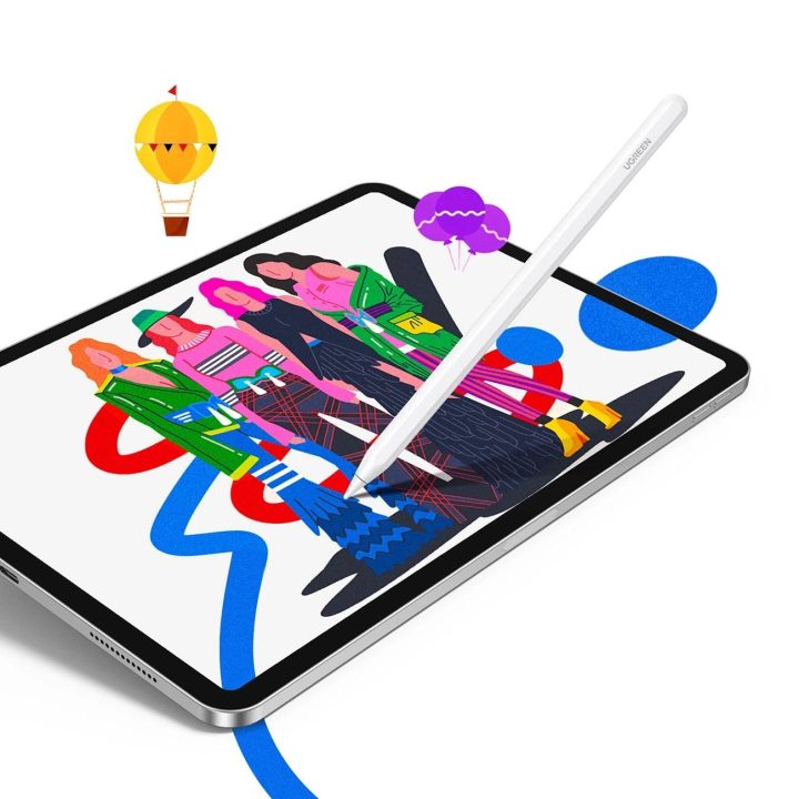 rašiklis su belaidžiu įkrovimu iPad planšetiniams kompiuteriams - baltas