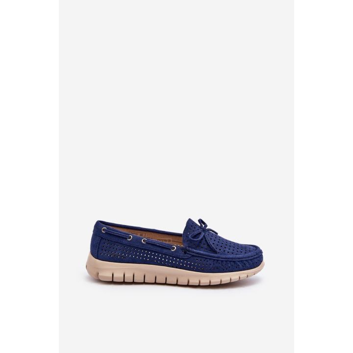 Moteriški mokasinai su lanku Navy Blue Reece