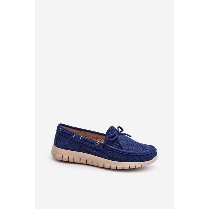 Moteriški mokasinai su lanku Navy Blue Reece
