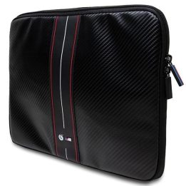 BMW Carbon & Red Stripe dėklas 14 colių nešiojamajam kompiuteriui - juodas