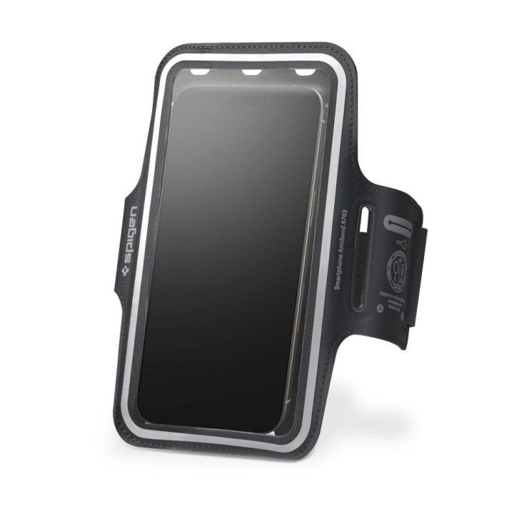 Spigen A703 sportinė apyrankė 6,9 - juoda