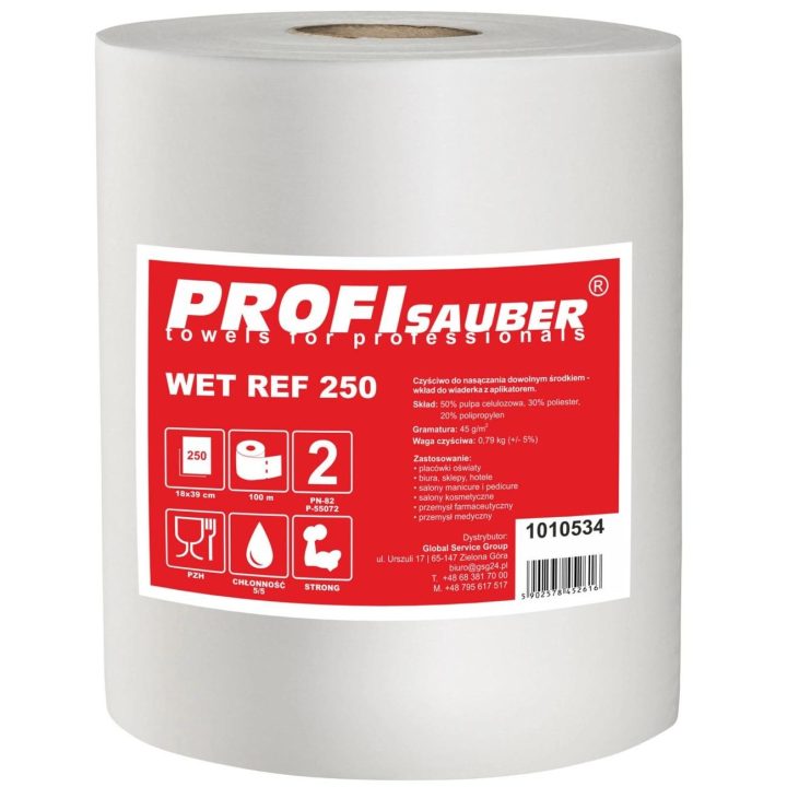 ProfiSauber WET REF 250 mirkymo kibirui skirtos šluostės - INSERT