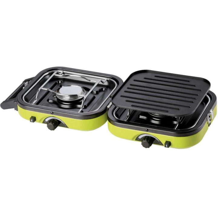 DUAL COMPACT + GRILL dviguba kempingo viryklė