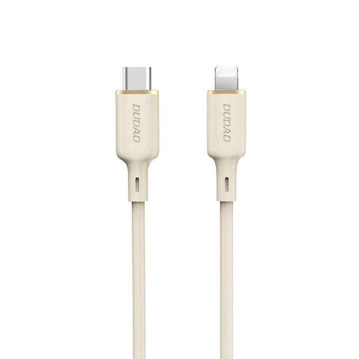 USB-C - Lightning 30W 2 m ilgio kabelis - smėlio spalvos
