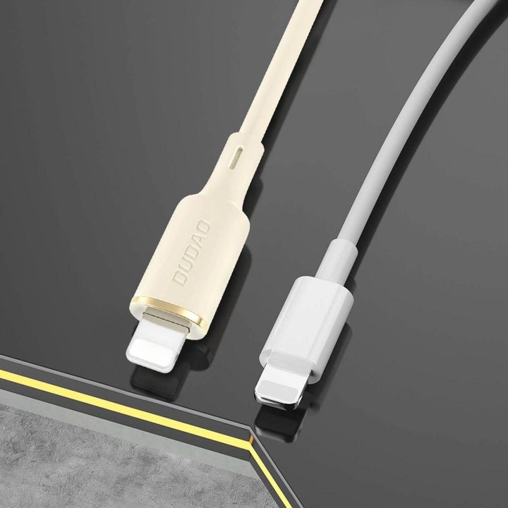 USB-C - Lightning 30W 2 m ilgio kabelis - smėlio spalvos