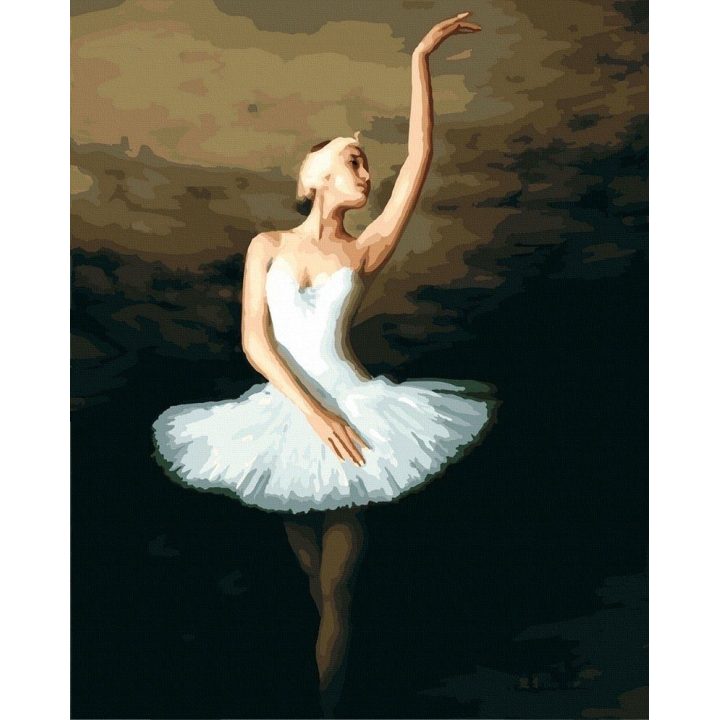 Tapyba pagal skaičius Liūdna balerina 40x50 cm