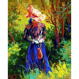 Tapyba pagal skaičius Moteris 40x50 cm