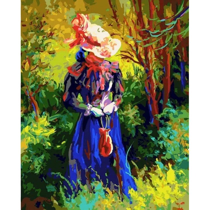 Tapyba pagal skaičius Moteris 40x50 cm