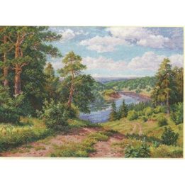 Siuvinejimo rinkinys Virš upės 40x30 cm