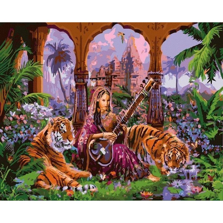 Tapyba pagal skaičius Egzotiška muzika 40x50 cm