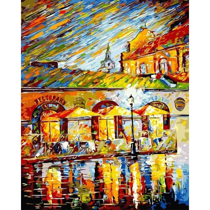 Tapyba pagal skaičius Spalvingas lietus 40x50 cm