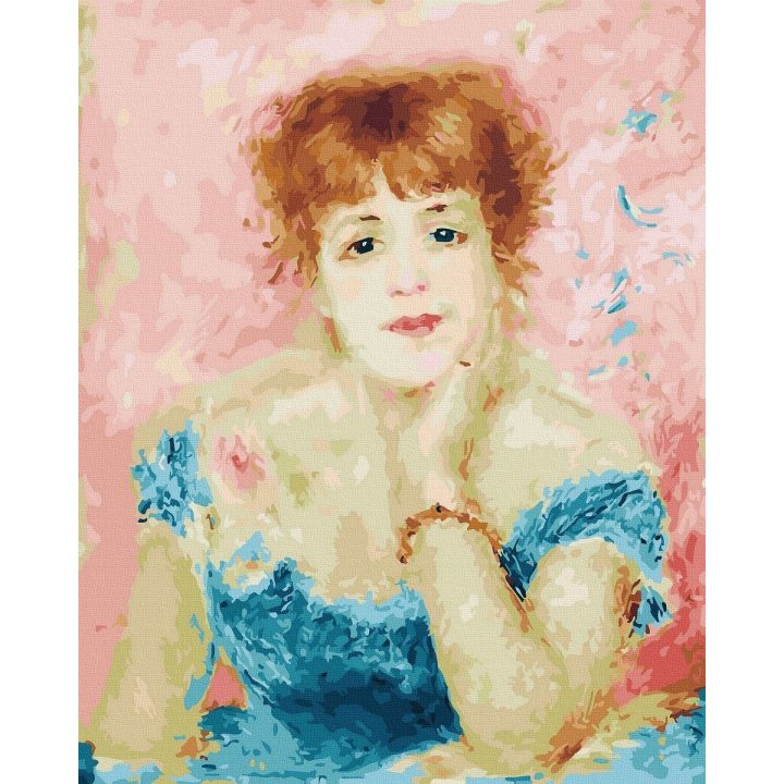Tapyba pagal skaičius Jeanne Samary portretas 40x50 cm