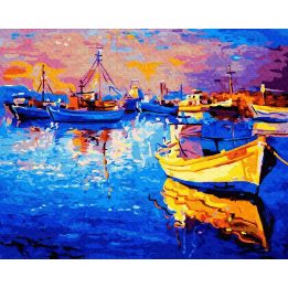 Tapyba pagal skaičius Valčių prieplauka 40x50 cm