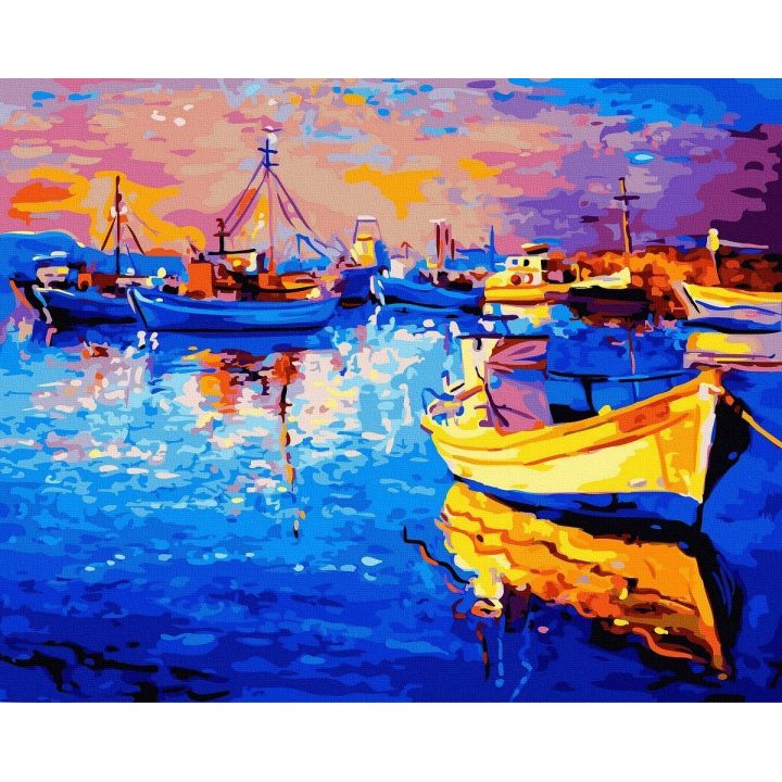 Tapyba pagal skaičius Valčių prieplauka 40x50 cm