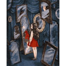 Tapyba pagal skaičius Veidrodžių karalystė 40x50 cm