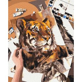 Tapyba pagal skaičius Tapybos pamokos 40x50 cm