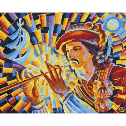 Tapyba pagal skaičius Liaudies muzika 40x50 cm