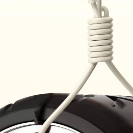 USB-A - Lightning“ 5A kabelis, 1 m – smėlinis