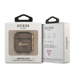 Atspėk GUA24GSMW AirPods“ dėklas ruda / ruda Metallic 4G kolekcija