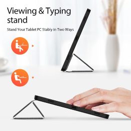 Domo flip ir išmanusis miego dėklas Samsung Galaxy Tab S9“ – juodas
