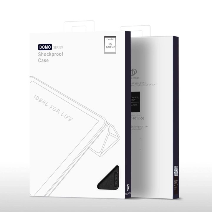Domo flip ir išmanusis miego dėklas Samsung Galaxy Tab S9“ – juodas