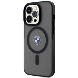 BMW IML Signature MagSafe dėklas iPhone 15 Pro - juodos spalvos