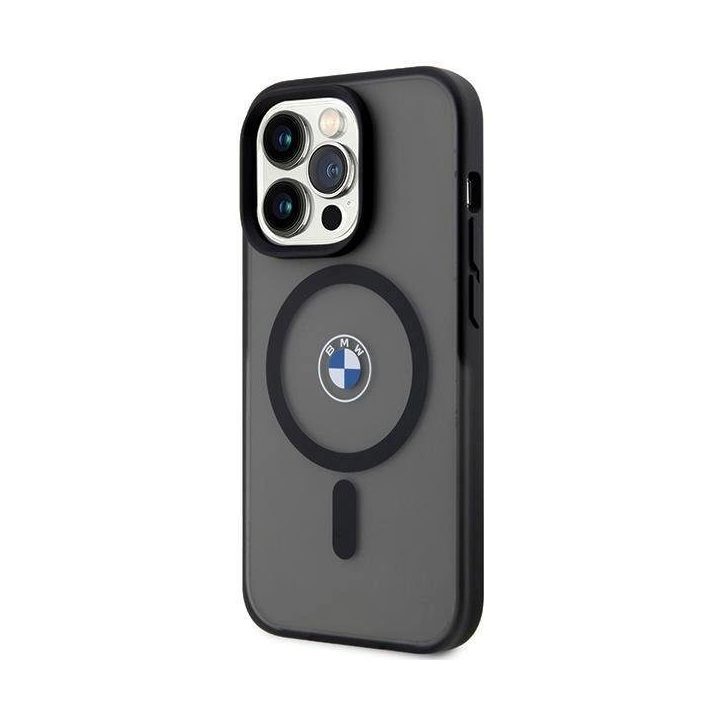 BMW IML Signature MagSafe dėklas iPhone 15 Pro - juodos spalvos