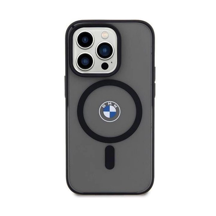 BMW IML Signature MagSafe dėklas iPhone 15 Pro - juodos spalvos