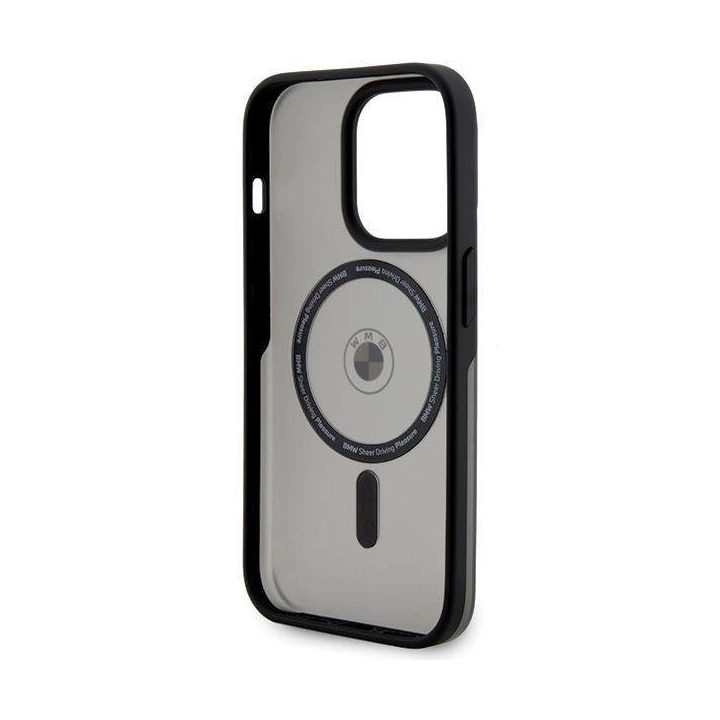 BMW IML Signature MagSafe dėklas iPhone 15 Pro - juodos spalvos