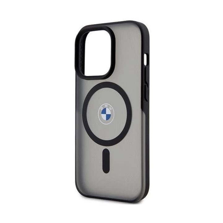 BMW IML Signature MagSafe dėklas iPhone 15 Pro - juodos spalvos
