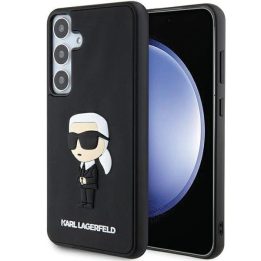 Karl Lagerfeld 3D guminių ikonų dėklas Samsung Galaxy S24“ – juoda