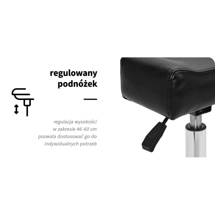 Sillon Bell“ mobilus pakojis pedikiūrui, juodos spalvos