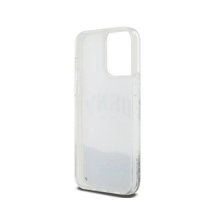 DKNY Liquid Glitter Big Logo dėklas iPhone 15 Pro Max“ – baltas
