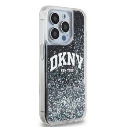 DKNY Liquid Glitter Big Logo dėklas iPhone 14 Pro“ – juodas