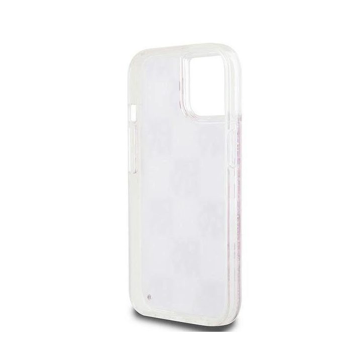 DKNY Liquid Glitter Multilogo dėkliukas iPhone 15“ / 14“ / 13“ – rausvas