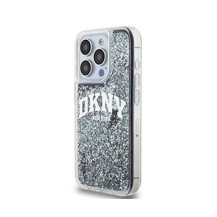 DKNY Liquid Glitter Big Logo dėklas iPhone 13 Pro“ / 13 – juoda