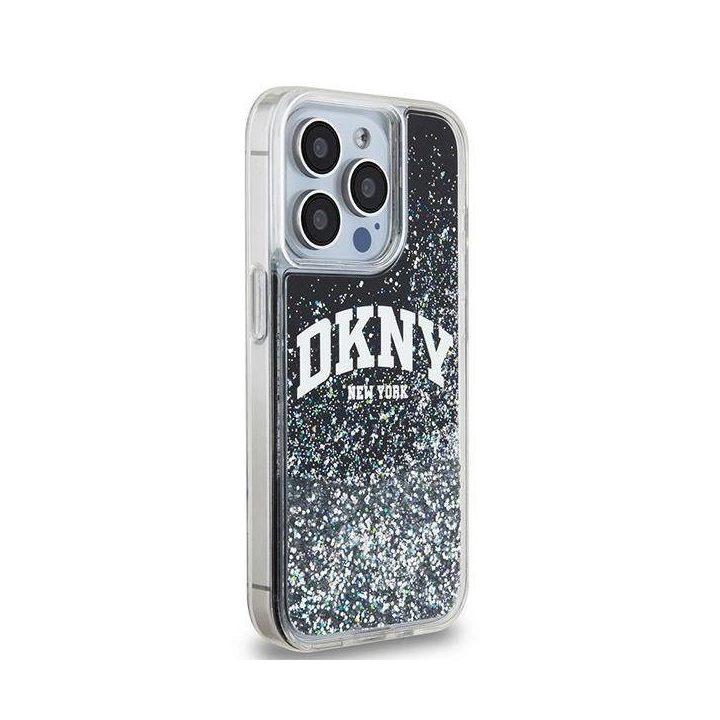 DKNY Liquid Glitter Big Logo dėklas iPhone 13 Pro“ / 13 – juoda