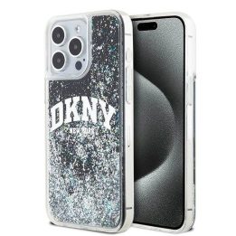 DKNY Liquid Glitter Big Logo“ dėklas skirtas iPhone 14 Pro Max“ – juodos spalvos