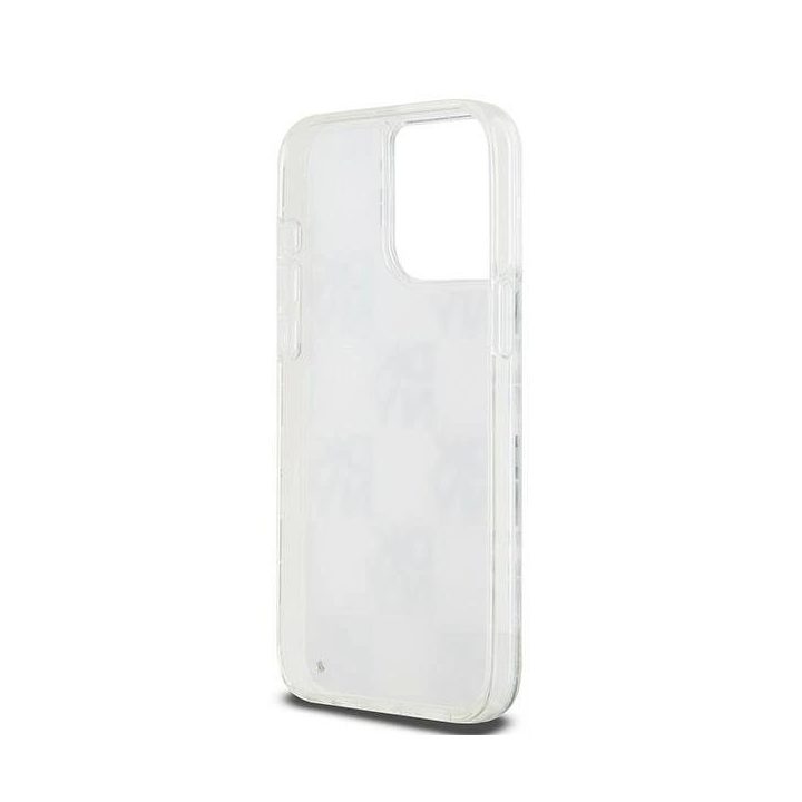 DKNY Liquid Glitter Multilogo dėklas iPhone 15 Pro Max - balta spalva