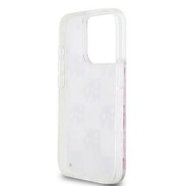 DKNY Liquid Glitter Multilogo“ dėklas iPhone 15 Pro“ – rausvas