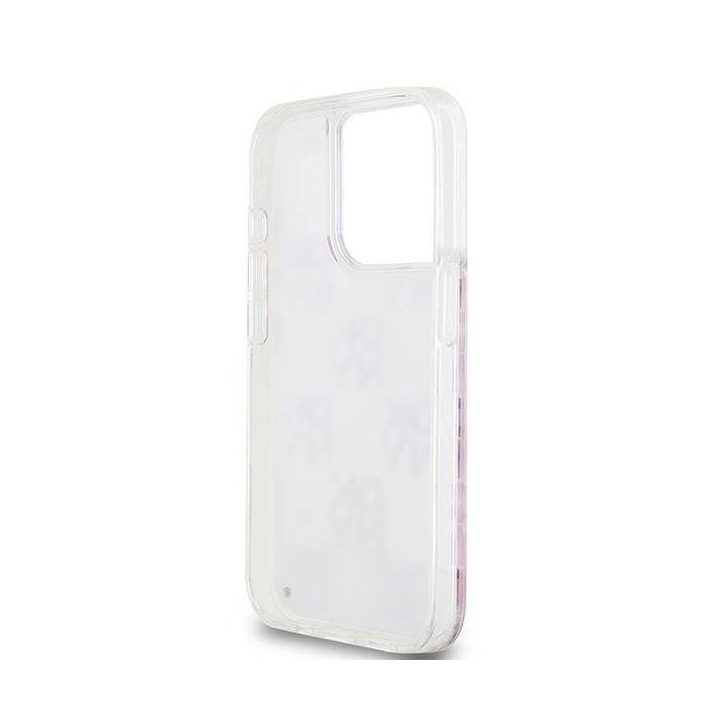 DKNY Liquid Glitter Multilogo“ dėklas iPhone 15 Pro“ – rausvas