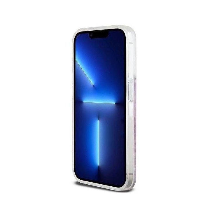 DKNY Liquid Glitter Multilogo“ dėklas iPhone 15 Pro“ – rausvas